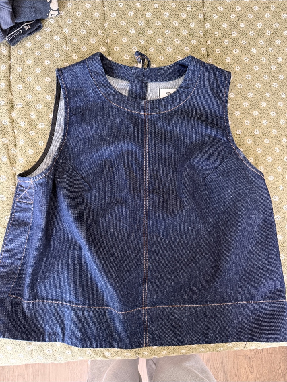 Madewell Dark Blue Denim Top